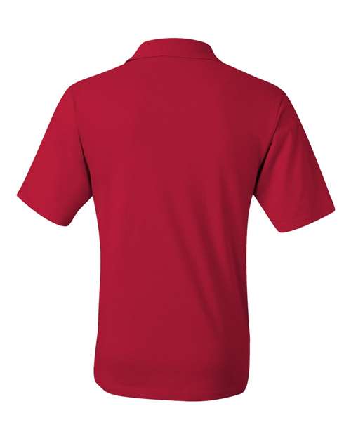 Jerzees 436P Adult SpotShield Pocket Jersey Polo #color_TRUE RED