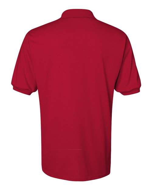 Jerzees 437 Adult SpotShield Jersey Polo #color_TRUE RED