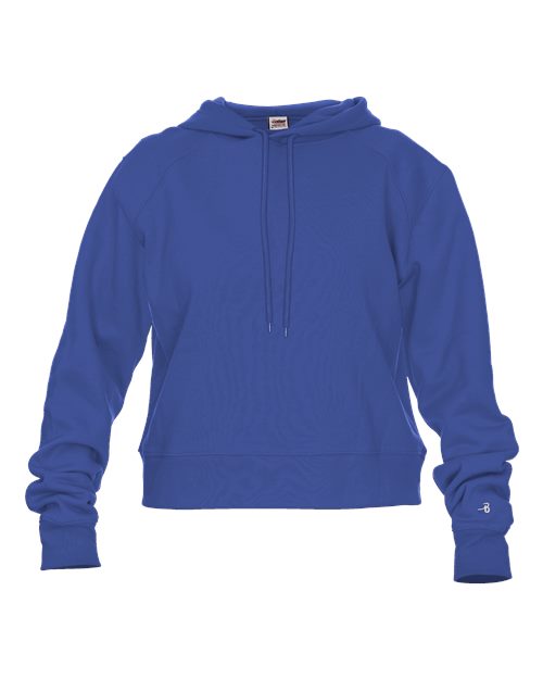 Badger 1261 Women's Crop Hooded Sweatshirt #color_Royal