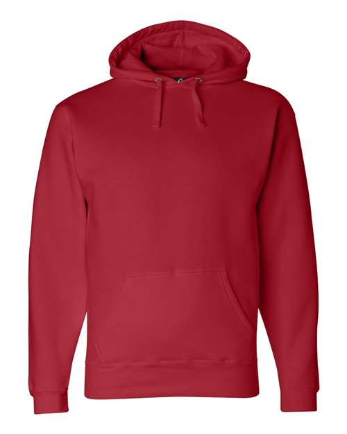 J America JA8824 Adult Premium Fleece Pullover Hooded Sweatshirt #color_RED