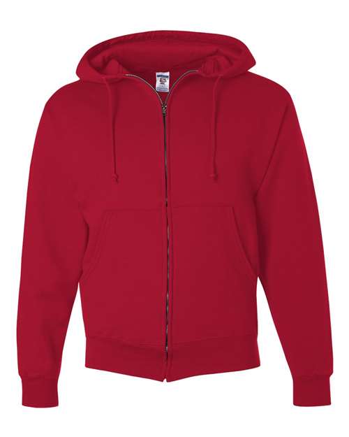 Jerzees 4999 Adult Super Sweats NuBlend Fleece Full-Zip Hooded Sweatshirt #color_TRUE RED