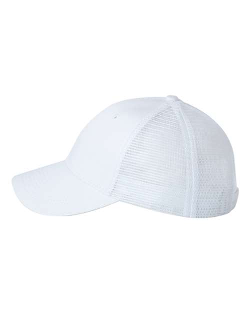 Valucap VC400 Mesh-Back Twill Trucker Cap #color_White