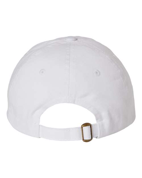 Valucap VC300A Bio-Washed Classic Dad Hat #color_White