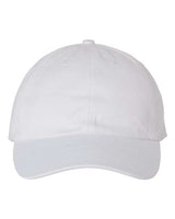 Valucap VC300A Bio-Washed Classic Dad Hat #color_White