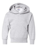 Hanes P473 Youth EcoSmart 50/50 Pullover Hooded Sweatshirt #color_ASH