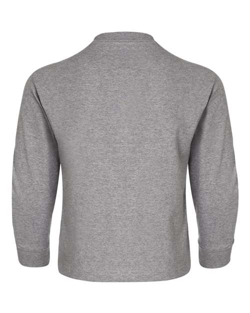 Jerzees 29BL Youth DRI-POWER ACTIVE Long-Sleeve T-Shirt #color_OXFORD