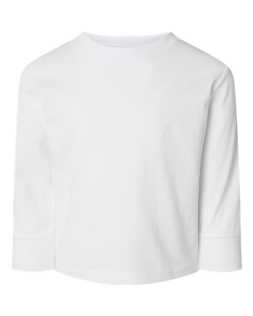 Rabbit Skins 3311 Toddler Long-Sleeve T-Shirt #color_WHITE