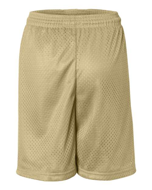 ""Badger 2207 Youth Pro Mesh 6" Shorts" #color_Vegas Gold"