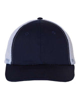 Valucap VC400 Mesh-Back Twill Trucker Cap #color_Navy/ White