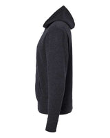 Independent Trading Co. AFX90UNZ Lightweight Full-Zip Hooded Sweatshirt #color_Charcoal Heather