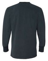 J America JA8244 Men's Vintage Brushed Jersey Henley #color_VINTAGE NAVY