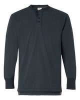 J America JA8244 Men's Vintage Brushed Jersey Henley #color_VINTAGE NAVY