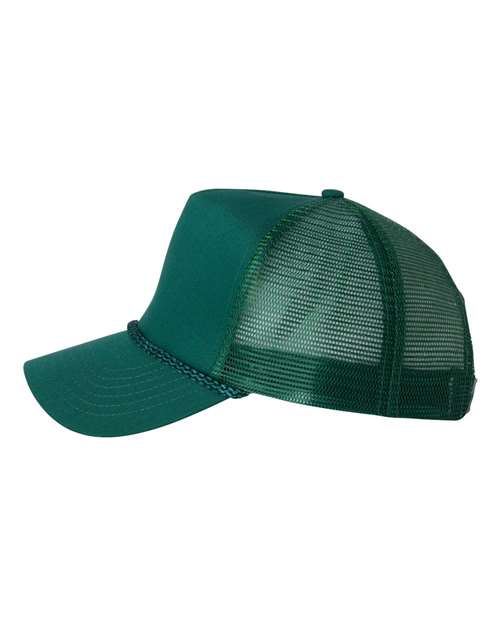 Valucap 8804H Five-Panel Trucker Cap #color_Forest