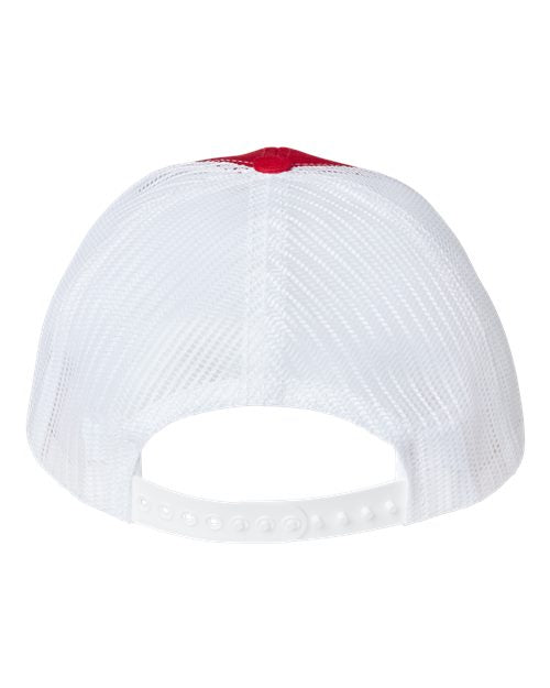 Classic Caps USA100 USA-Made Trucker Cap #color_Red/ White