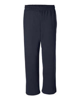 Gildan G184 Adult Heavy Blend Adult 50/50 Open-Bottom Sweatpant #color_NAVY