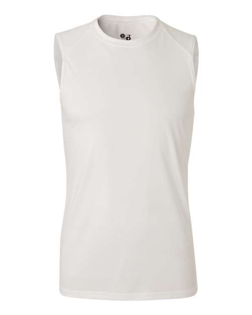 Badger 4130 B-Core Sleeveless T-Shirt #color_White