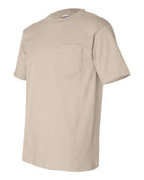Bayside BA7100 Adult 6.1 oz., 100% Cotton Pocket T-Shirt #color_SAND