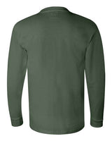 Bayside BA6100 Adult 6.1 oz., 100% Cotton Long Sleeve T-Shirt #color_FOREST GREEN