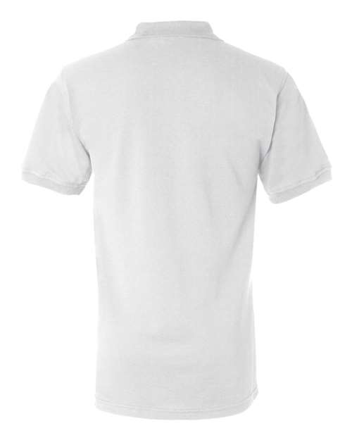 Bayside BA1000 Adult 6.1 oz., Cotton Piqu Polo #color_WHITE