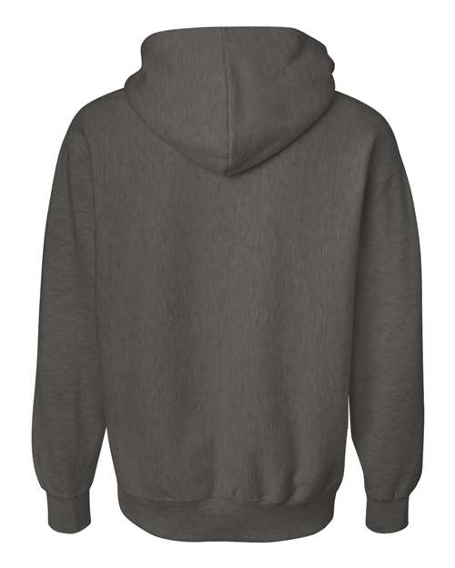 Weatherproof 7700 Cross Weave Hooded Sweatshirt #color_Charcoal