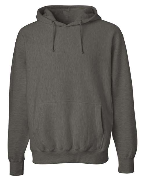 Weatherproof 7700 Cross Weave Hooded Sweatshirt #color_Charcoal