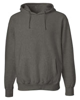 Weatherproof 7700 Cross Weave Hooded Sweatshirt #color_Charcoal