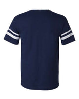 Augusta Sportswear 360 Adult Sleeve Stripe Jersey #color_NAVY/ WHITE