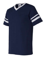 Augusta Sportswear 360 Adult Sleeve Stripe Jersey #color_NAVY/ WHITE