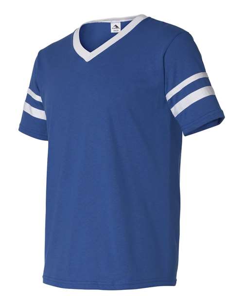 Augusta Sportswear 360 Adult Sleeve Stripe Jersey #color_ROYAL/ WHITE