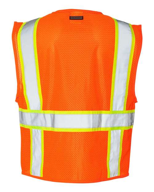 Kishigo 1163-1164 Ultra-Cool Solid Front Vest with Mesh Back #color_Orange