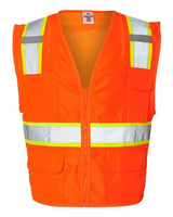 Kishigo 1163-1164 Ultra-Cool Solid Front Vest with Mesh Back #color_Orange