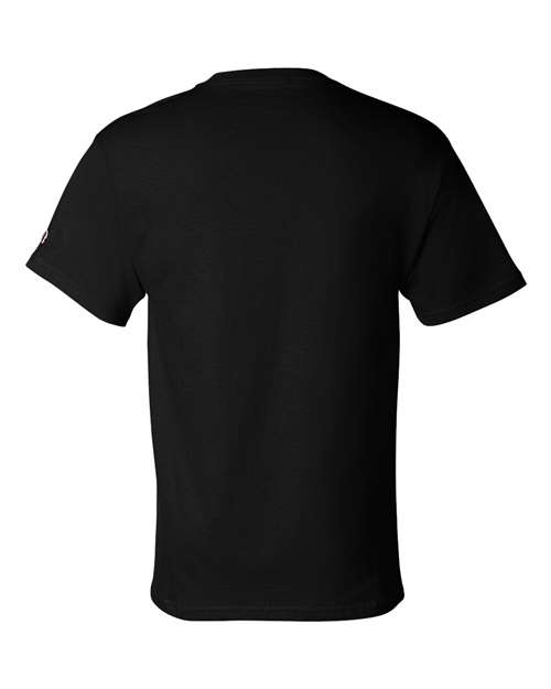 Champion T525C Adult 6 oz. Short-Sleeve T-Shirt #color_BLACK