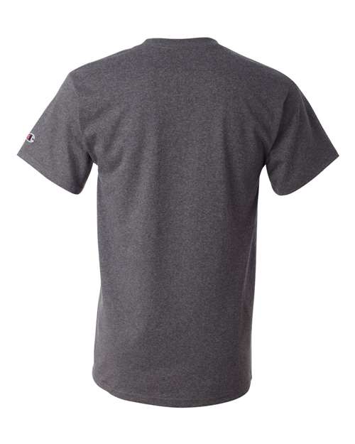 Champion T525C Adult 6 oz. Short-Sleeve T-Shirt #color_CHARCOAL HEATHER