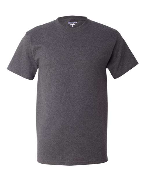 Champion T525C Adult 6 oz. Short-Sleeve T-Shirt #color_CHARCOAL HEATHER