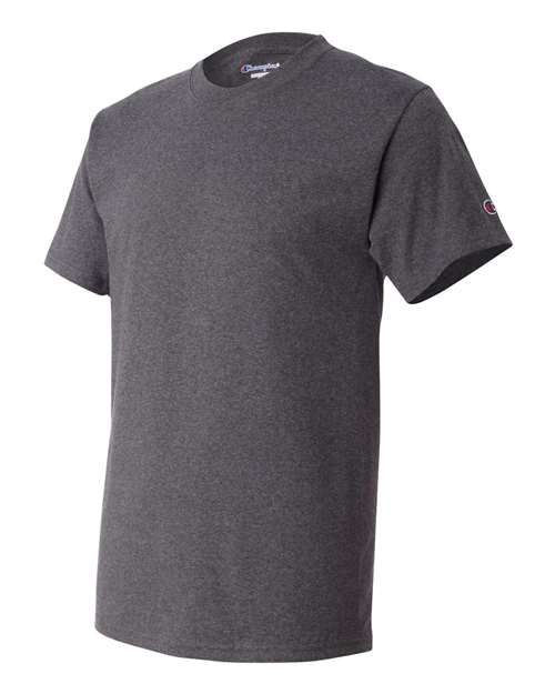 Champion T525C Adult 6 oz. Short-Sleeve T-Shirt #color_CHARCOAL HEATHER