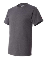 Champion T525C Adult 6 oz. Short-Sleeve T-Shirt #color_CHARCOAL HEATHER