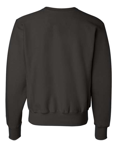 Champion S1049 Adult Reverse Weave Crew #color_BLACK