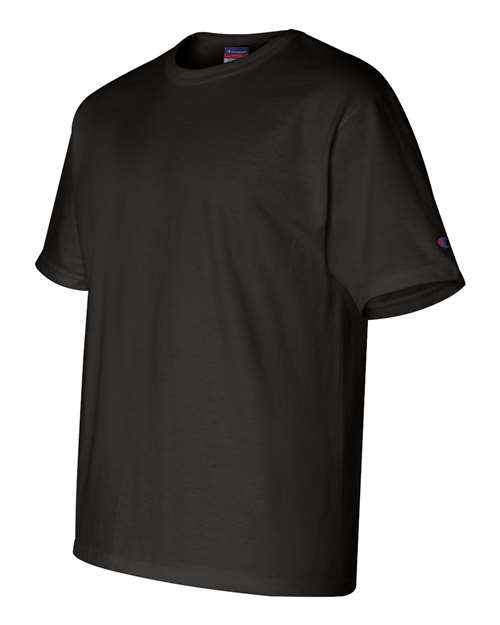 Champion T2102 Adult 7 oz. Heritage Jersey T-Shirt #color_BLACK