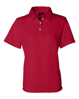 Sierra Pacific 5469 Women's Moisture Free Mesh Polo #color_Red