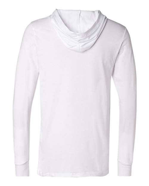 Bella + Canvas 3512 Unisex Jersey Long-Sleeve Hoodie #color_WHITE