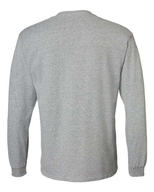 Gildan G840 Adult 50/50 Long-Sleeve T-Shirt #color_SPORT GREY