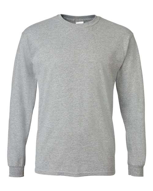 Gildan G840 Adult 50/50 Long-Sleeve T-Shirt #color_SPORT GREY