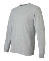 Gildan G840 Adult 50/50 Long-Sleeve T-Shirt #color_SPORT GREY