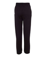 Champion P800 Adult Double Dry Eco Open-Bottom Fleece Pant with Pockets #color_BLACK