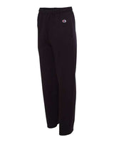 Champion P800 Adult Double Dry Eco Open-Bottom Fleece Pant with Pockets #color_BLACK