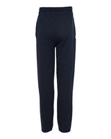 Champion P800 Adult Double Dry Eco Open-Bottom Fleece Pant with Pockets #color_NAVY