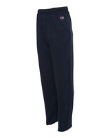 Champion P800 Adult Double Dry Eco Open-Bottom Fleece Pant with Pockets #color_NAVY