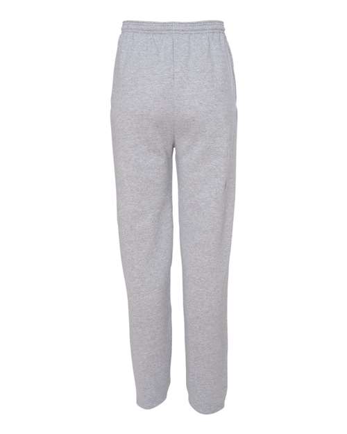 Champion P800 Adult Double Dry Eco Open-Bottom Fleece Pant with Pockets #color_LIGHT STEEL