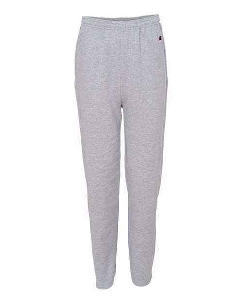 Champion P800 Adult Double Dry Eco Open-Bottom Fleece Pant with Pockets #color_LIGHT STEEL