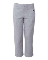 Champion P890 Youth Double Dry Eco Open-Bottom Fleece Pant #color_LIGHT STEEL